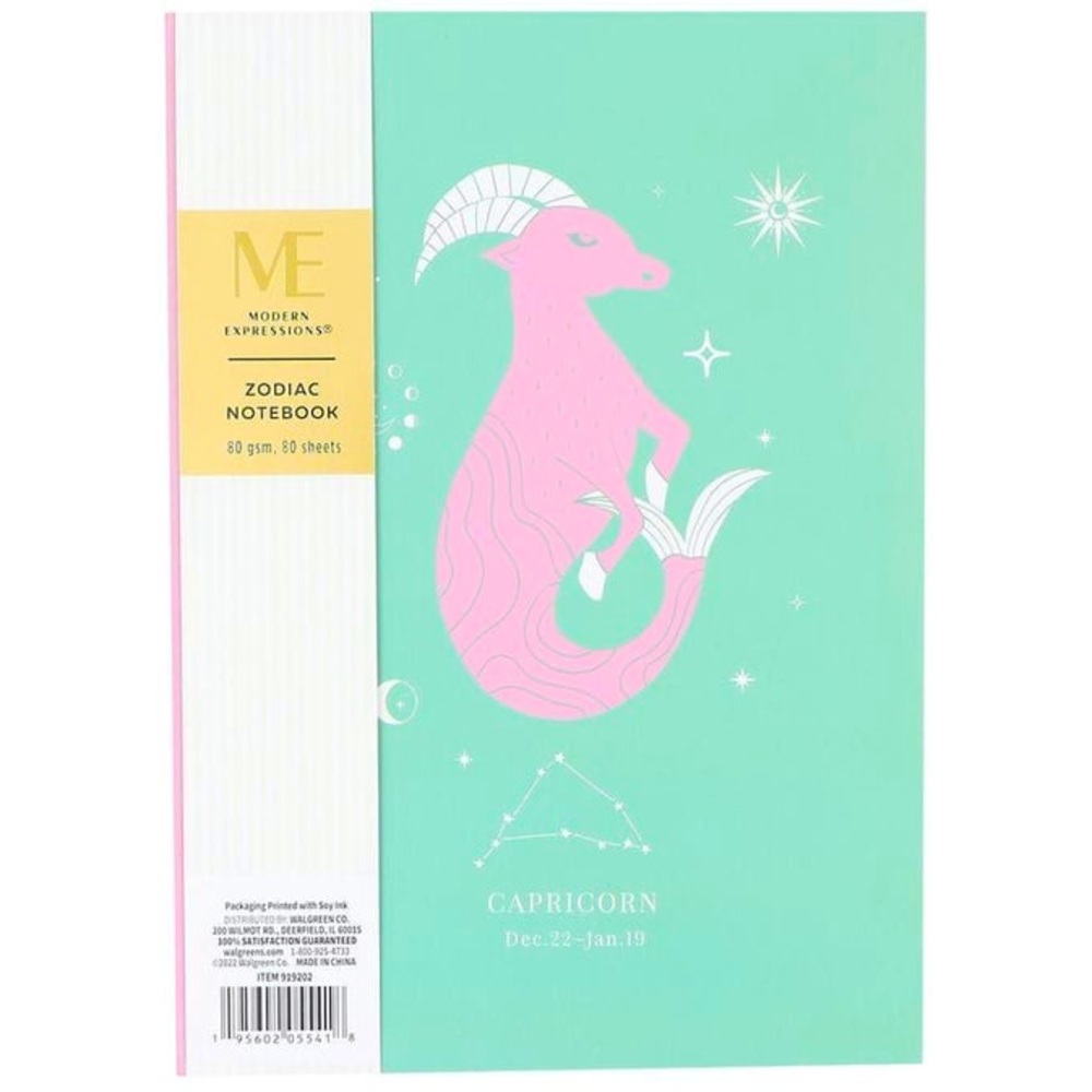 Modern Expressions Capricorn Zodiac Notebook